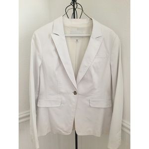 White blazer by Banana Republic